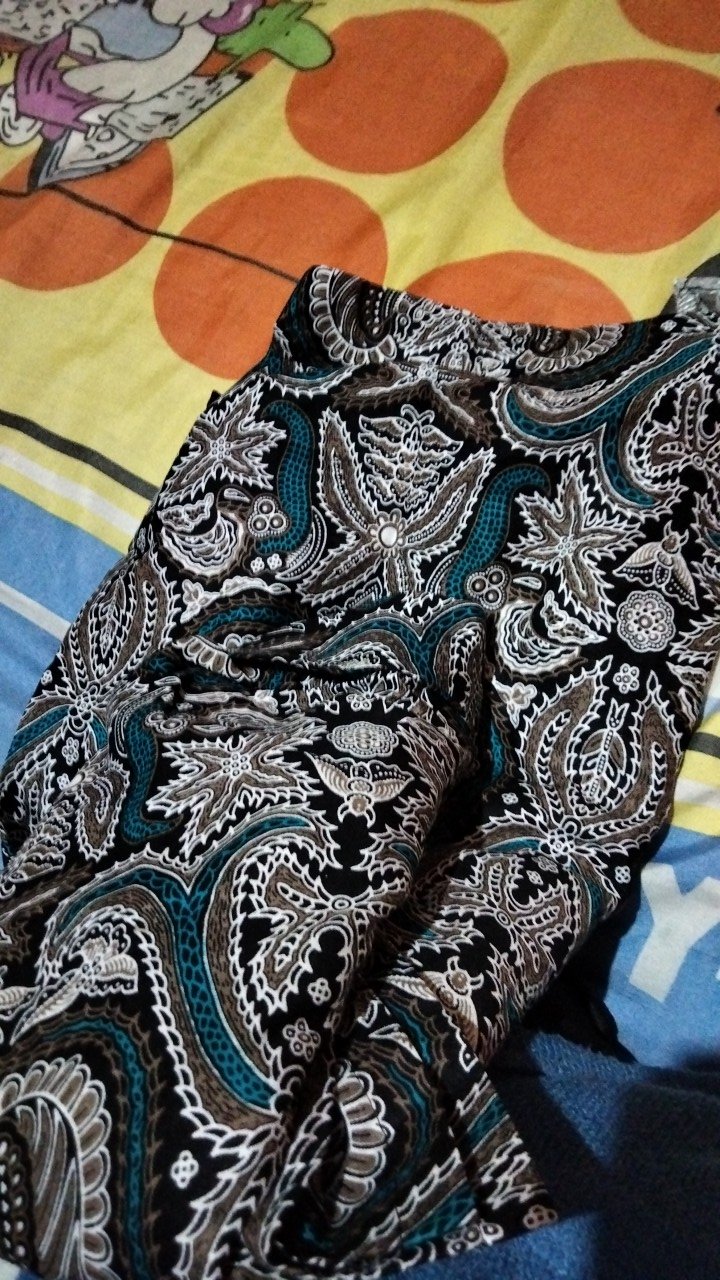 Kople Blouse Batik Kombinasi Plus Tile, Kople Blus Batik, Kople Atasan Batik, Blus Kople,atasan Blus