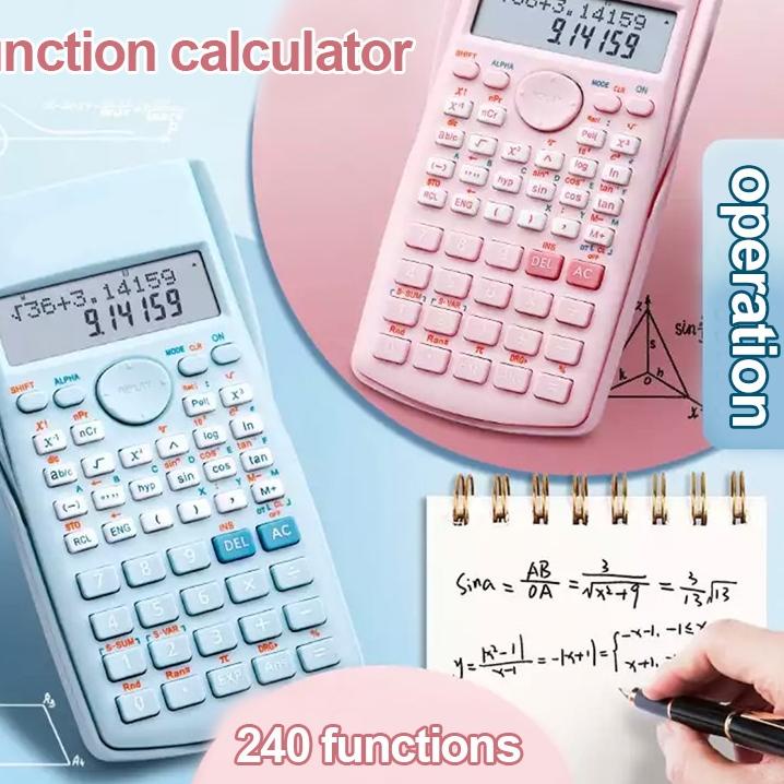 

Big Sale Mukava Kalkulator Color Function Scientific Kalkulator 24 Fungsi Kalkulasi 3 Warna 1700 - CU2 爽