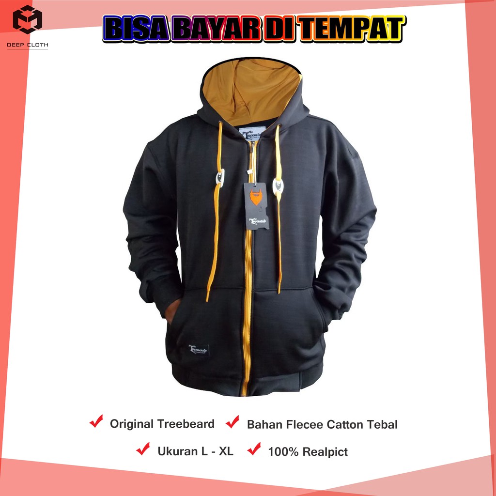 TREEBEARD!! Jaket Pria / Jaket Hoodie Pria Bahan Tebal Original Produk Treebeard - Jacket Hodie Pria