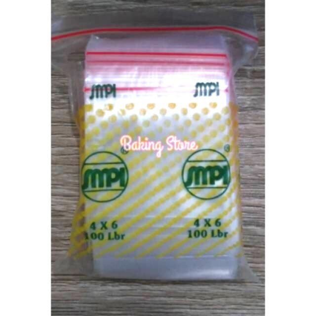 Kantong Plastik Klip Klip  - Zip Lock Bag 4x6cm isi 100lembar
