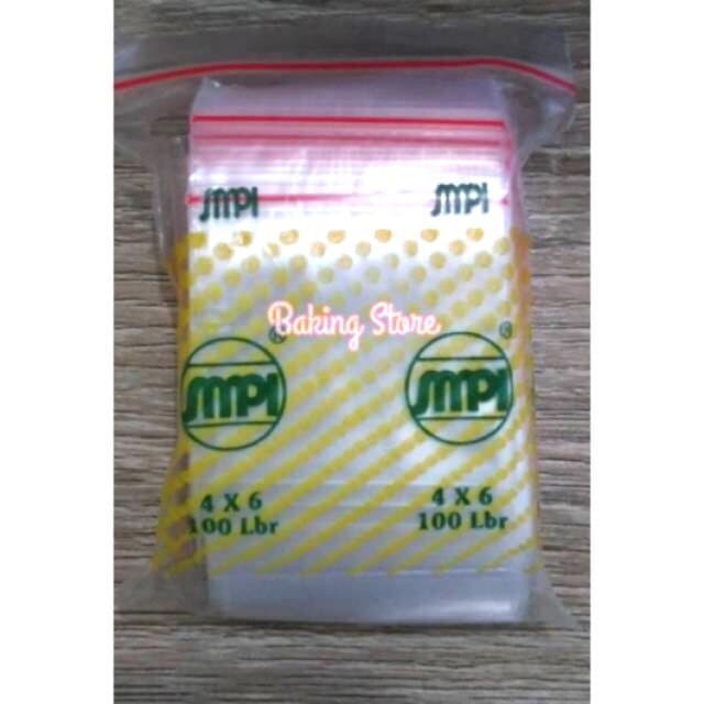 Kantong Plastik Klip Klip  - Zip Lock Bag 4x6cm isi 100lembar