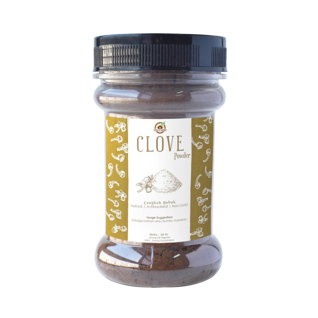 House Of Organix Clove Powder ( Cengkeh Bubuk ) 60 Gr