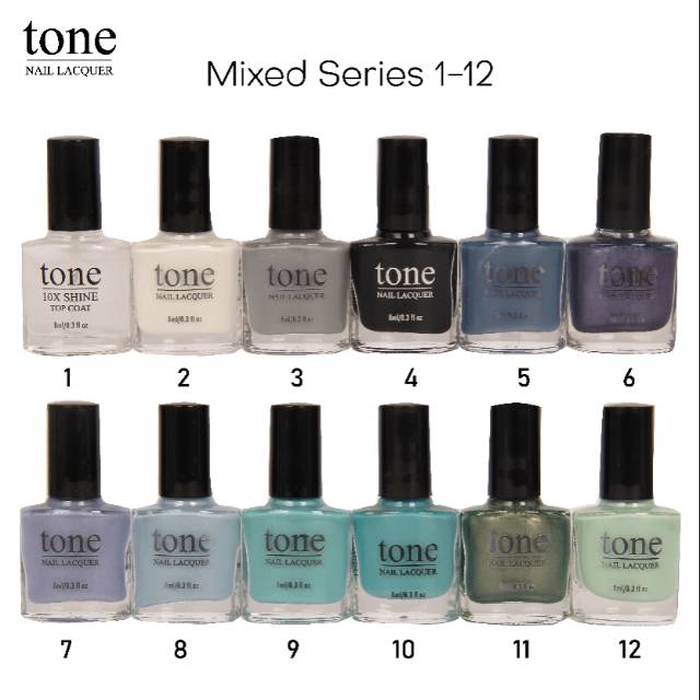 

Tone Nail Lacquer Mixed Series 1-12