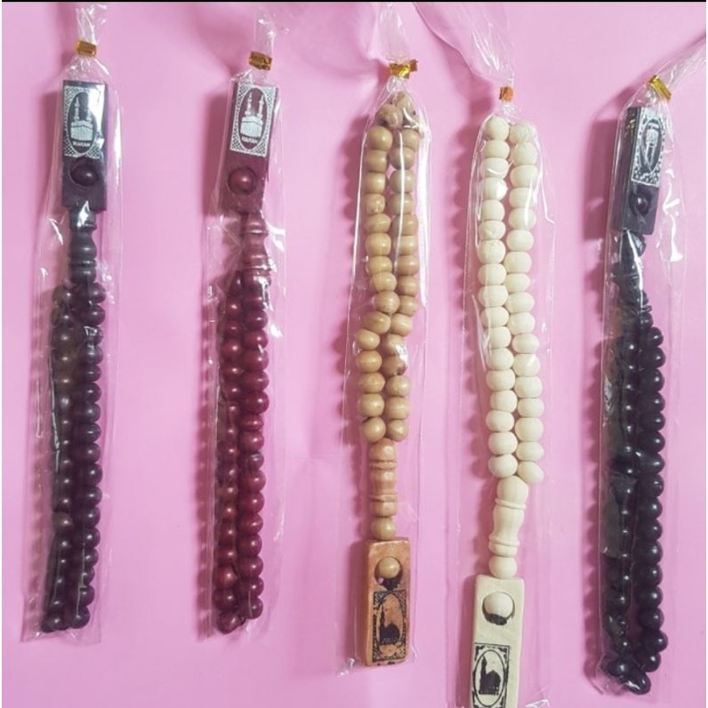 Tasbih Kayu 33 &amp; 99 Butir | Souvenir Oleh Oleh Haji Umroh