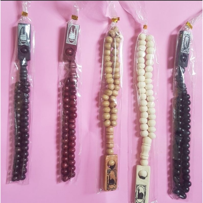 Tasbih Kayu 33 &amp; 99 Biji | Souvenir Oleh Oleh Haji Umroh