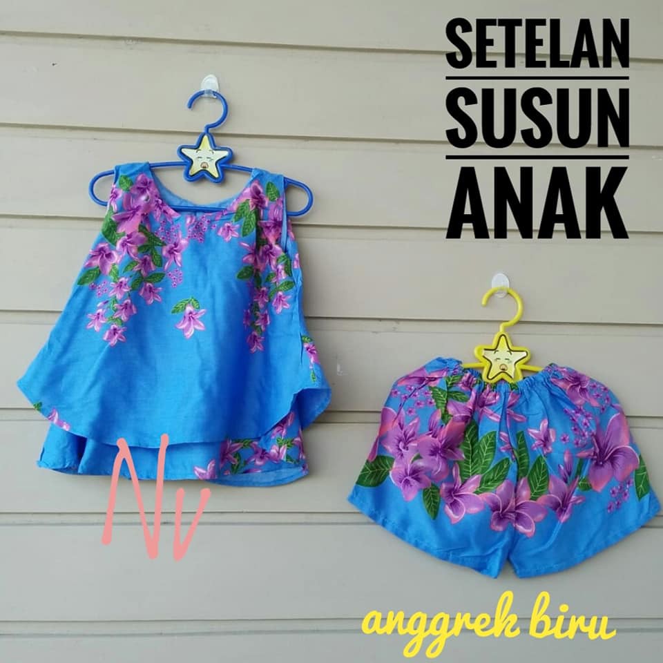 setelan susun anak /setelan anak bali murah(1 kg muat 6 pcs)