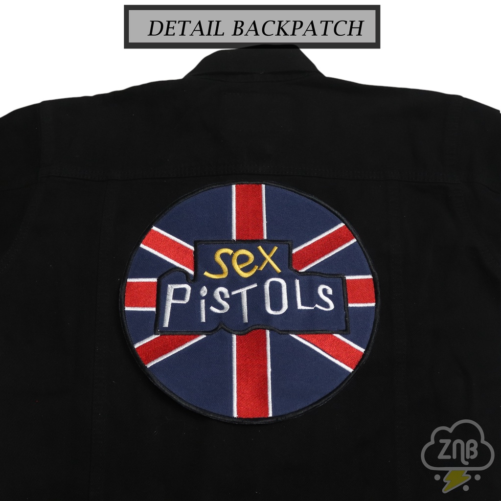 PATCH BORDIR PATCH SEX PISTOLS EMBLEM BORDIR BESAR UNTUK DI JAKET TERLARIS BEST QUALITY