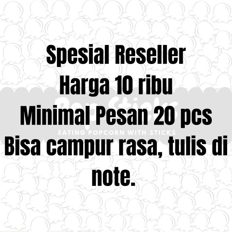 

Pop Sticks Popcorn spesial reseller harga 10.000