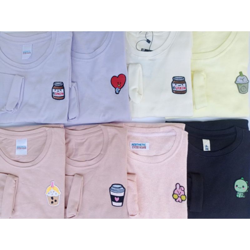 [COD] Kaos Patch Rib Premium Lengan Panjang