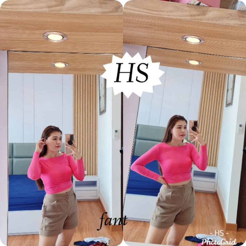 YENNI CROP BASIC PJG/CROP BASIC TANGAN PANJANG/CROP KOREAN