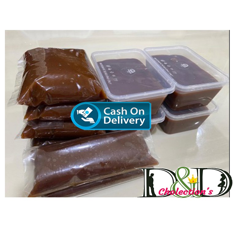 

Dodol/Jenang legit Original Ketan item Asli 500gram (1/2 kilo) Dalam Kemasan Mika/taperwer Higienis