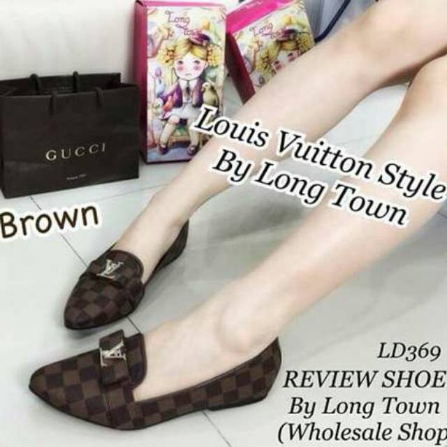 ABBUSHOES BM 56-sepatu platshoes lv wanita