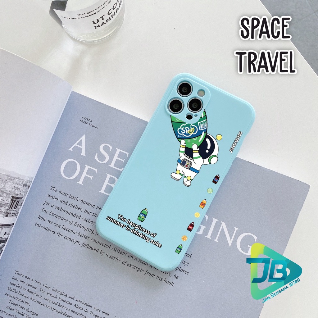CASE CASING SOFTCASE SILIKON MACARON PELINDUNG KAMERA SPACE TRAVEL OPPO VIVO SAMSUNG XIAOMI REALME IPHONE ALL TYPE JB5347