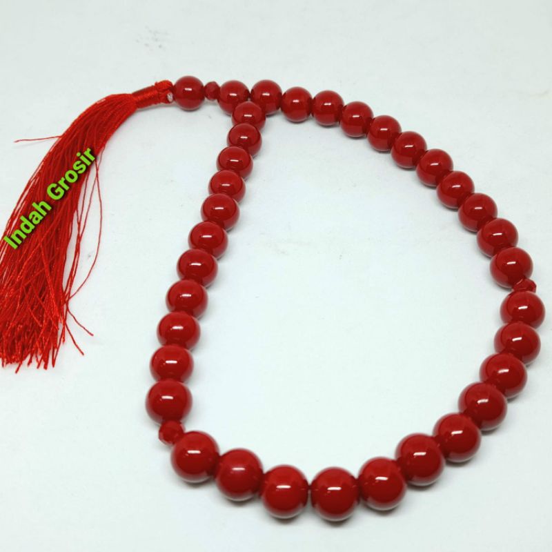 TASBIH BATU MARJAN 10MM 33BUTIR ORIGINAL