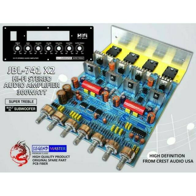 POWER AMPLIFIER STEREO 300 WATT JBL-741 X2