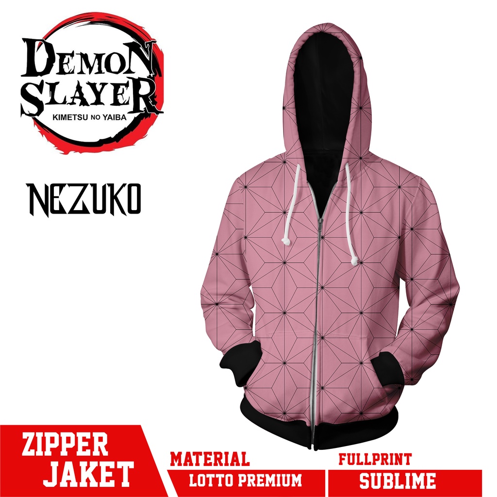 ZIPPER JACKET NEZUKO KAMADO DEMON SLAYER FULLPRINT BEST QUALITY