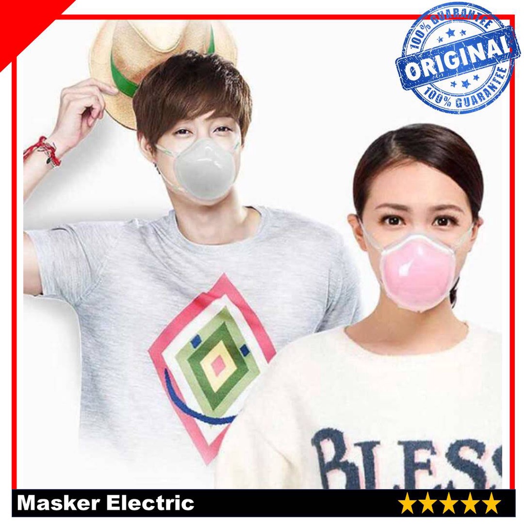 Masker Electric Mask Respirator HEPA Filter USB Rechargeable Q7