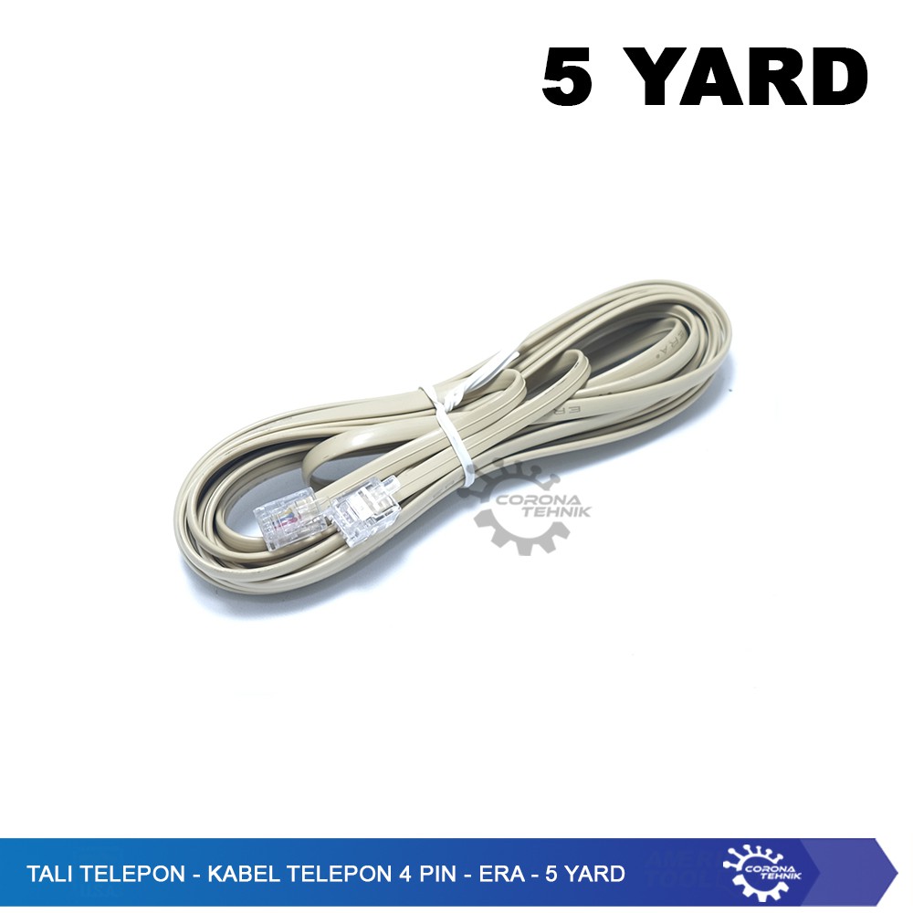 Tali Telepon - Kabel Telepon 4 Pin - ERA - 5 YARD