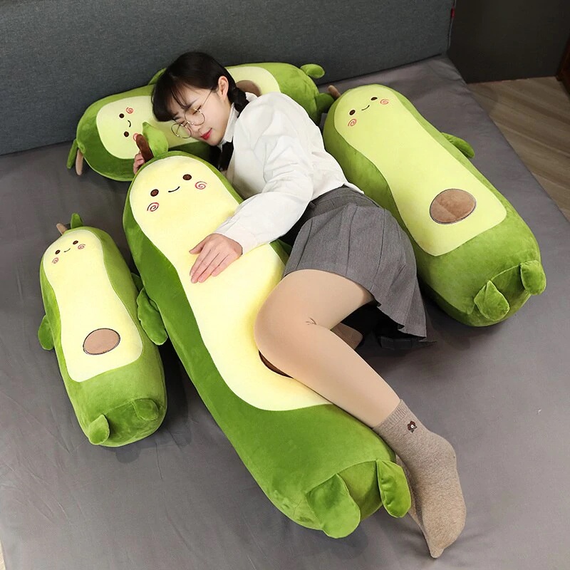 Bantal Sofa Lucu Boneka Bantal Karakter Buah Buahan Alpukat Soft Pillow Plushies Mr. Avocado Lembut Imut