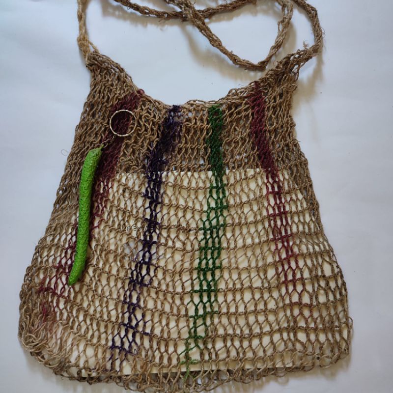 Garansi Original Tas Selempang Jaring Noken Ganemo Rasta Papua