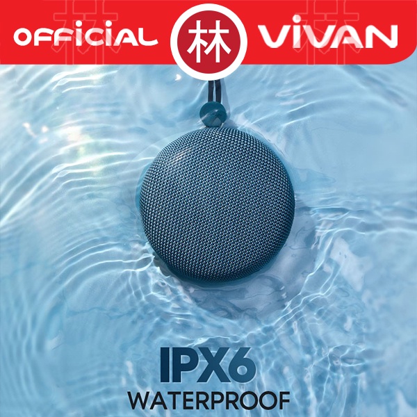 VIVAN VS2 Fabric Bluetooth Speaker IPX6 Waterproof