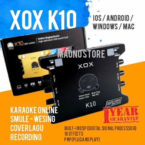 {suhadistore} XOX K10 / KS108 SOUNDCARD KARAOKE ONLINE COVER LAGU - K10 Diskon