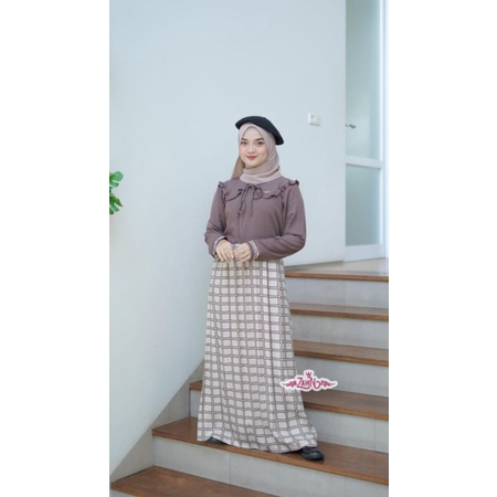 (COD) Manda Dress / Dress Wanita By Zahin / Manda Dress Ori Zahin