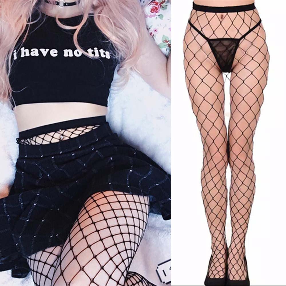 PH-01 BLACK velvet net fishnet stocking jala jaring net sexy pantyhose