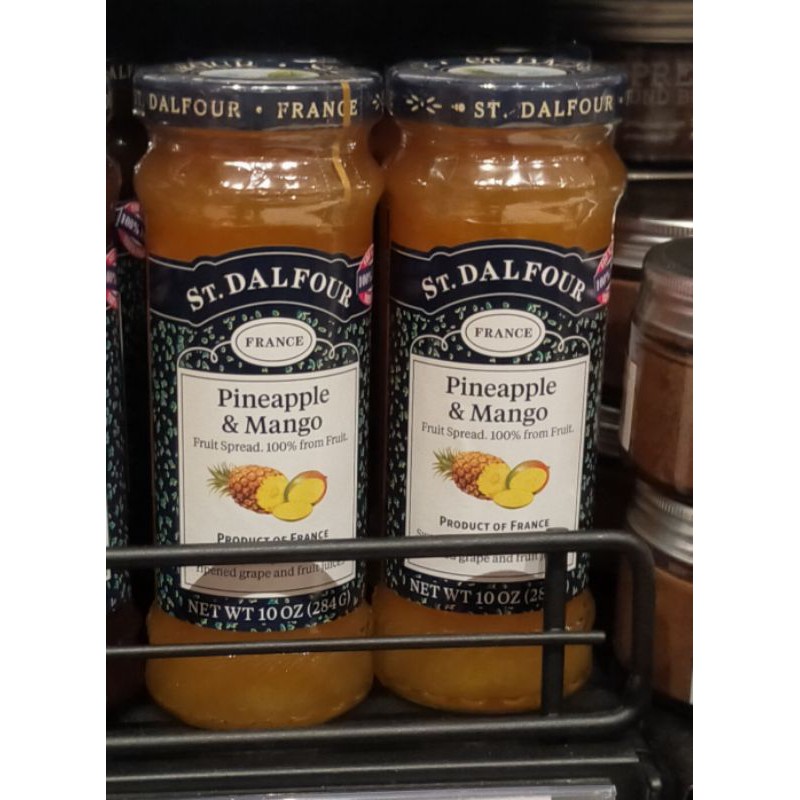 

St dalfour selai jam pineapple & manggo spread 284gr 100%from fruit