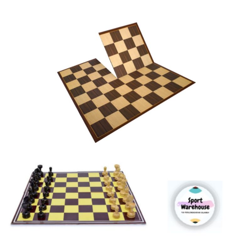 Catur Percasi / Catur Lipat 4 Bidak Plastik