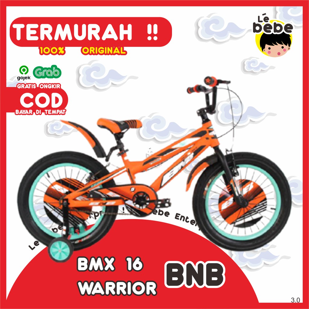 Sepeda Lipat Folding Bike Sepeda Anak BMX 16 Sakoni Blackbird Warrior Sepeda ORIGINAL SNI