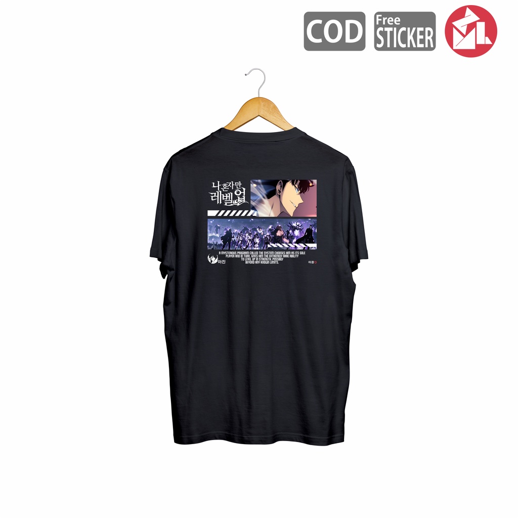 KAOS MANHWA SOLO LEVELING SUNG JIN WOO AHJIN GUILD BAJU ANIME KOREA POPULER