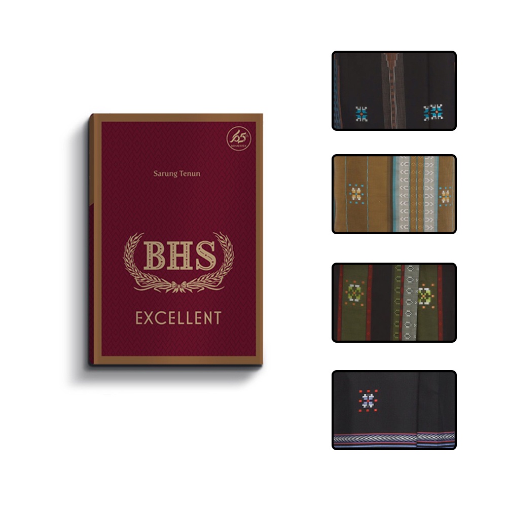 Sarung BHS Excellent Gold Songket Motif & Warna Mix