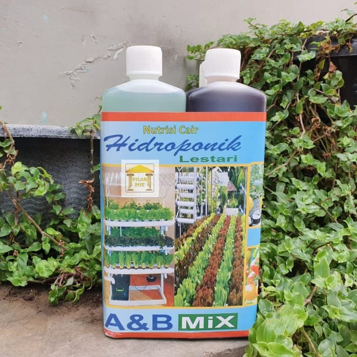 

Unik pupuk nutrisi cair hidroponik A & B MIX untuk sayuran buah isi 2 liter Limited