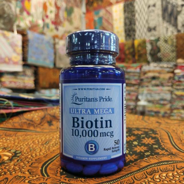PENUMBUH RAMBUT DAN BREWOK BIOTIN 10.000 Mcg Alis Kumis Jambang