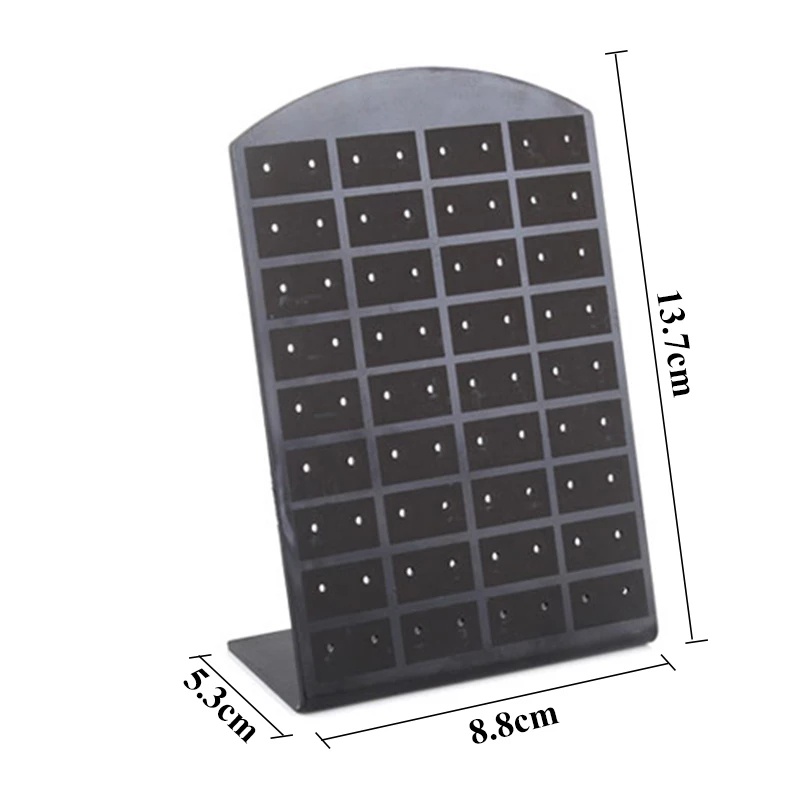 Rak Display Stand Penyimpanan Perhiasan Anting Stud 48 / 72 Lubang Bahan Plastik Multilayer Untuk Wanita