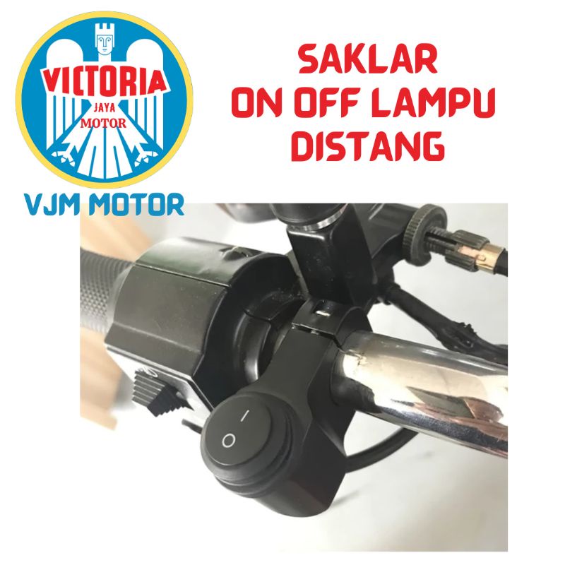 Saklar on of Lampu distang Motor Saklar on off lampu Di stang Motor Universal