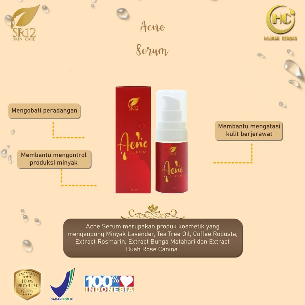 ACNE SERUM SR12 / SERUM WAJAH BERJERAWAT