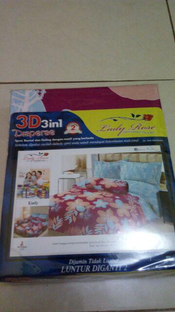 Sprei California King Motif Raisha (pink)