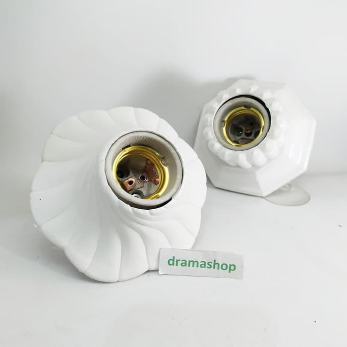 Fiting  fitting rumah tempat lampu Plapon plafon flapon Mangkok Keramik dramashop