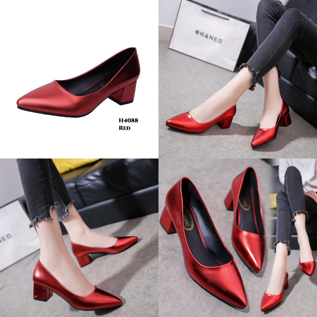 WYN SEPATU HIGH HEELS WANITA SHALLOW ELEGANT H4088