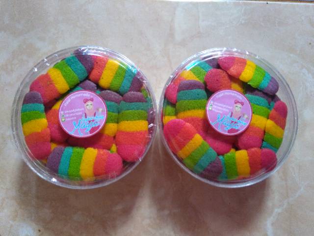 Lidah kucing rainbow original keju coklat kuker kue kering murah lebaran halal hampers cookies