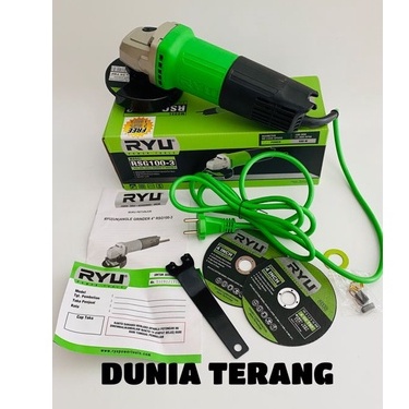 Mesin Disc Grinda RYU - Mesin Gerinda Tangan RSG100-3 4 in - Angle Grinder RSG 100-3 Gurinda Grinda