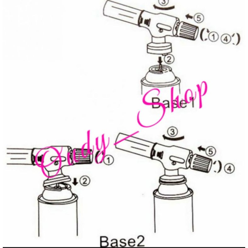 Pemantik Api BBQ Gas Torch Flame Gun Portable Blow Torch Alat Masak Camping