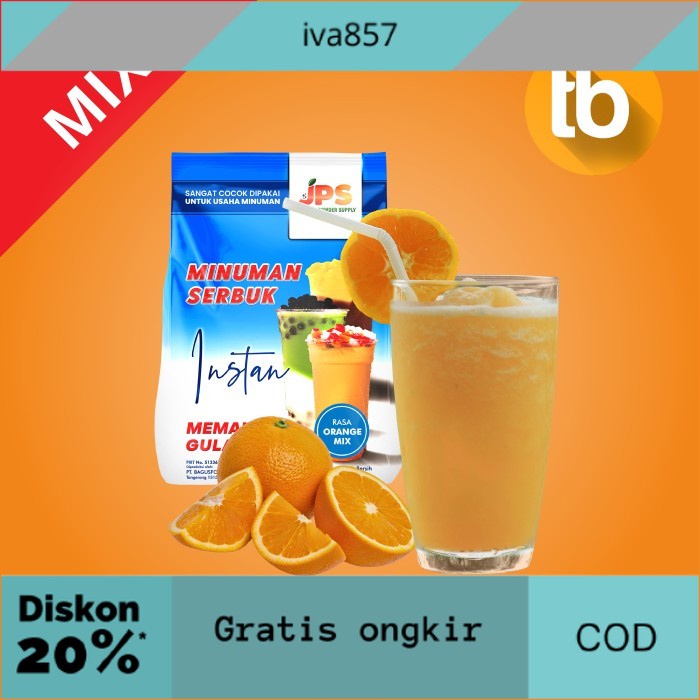 

PROMO JPS Orange (Jeruk) Mix (Bubuk Minuman Dan Makanan) 1kg GRATIS ONGKIR