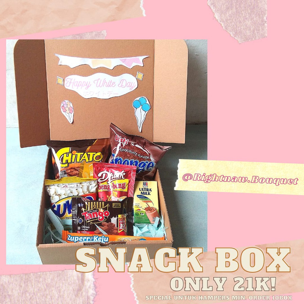 

SNACK BOX/GIFT BOX MURAH HADIAH SIDANG/WISUDA, HAMPERS LEBARAN