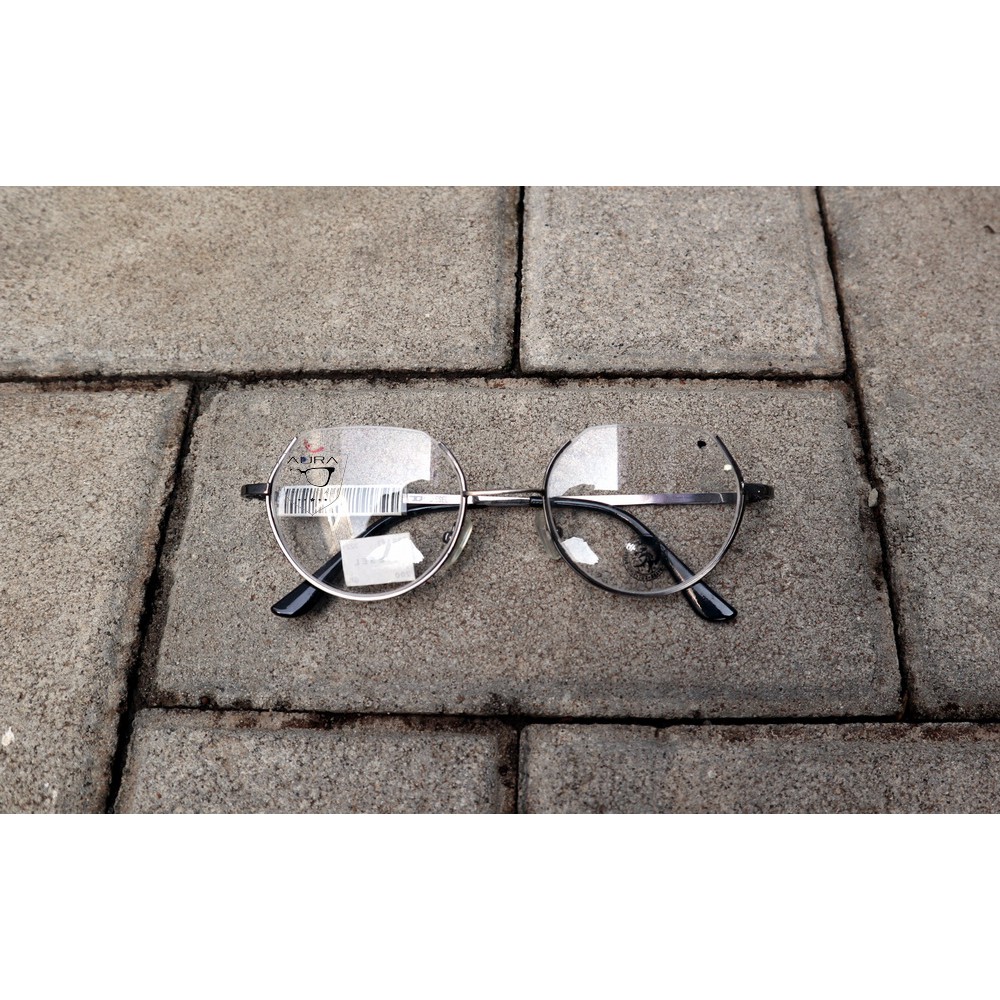 Half Frame Kacamata Wanita Bulat Gun metal Diesel 3221