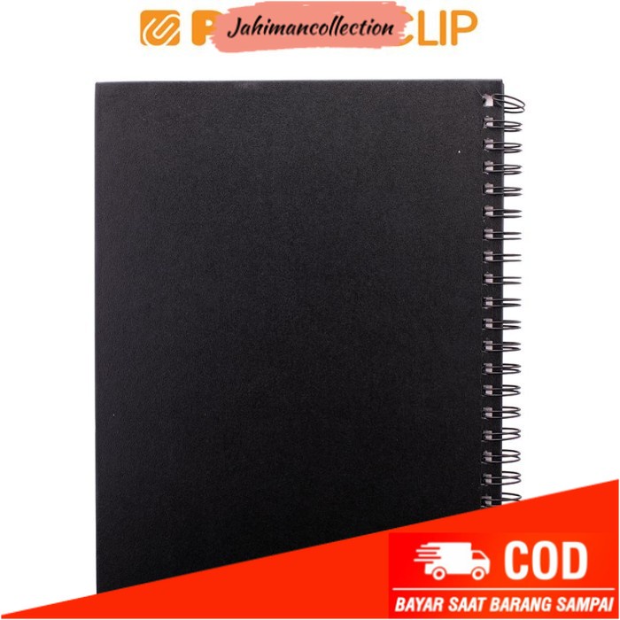 

✨ BISA COD ✨ SKETCHBOOK DERWENT BLACK A4 SPIRAL 2301607DW