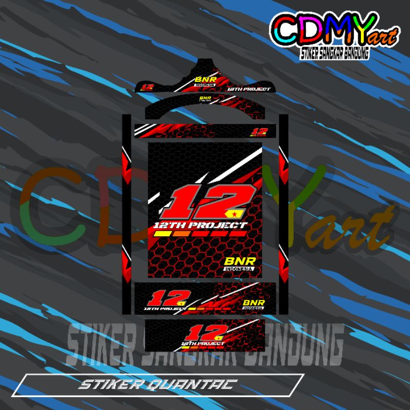 Stiker Decal Sangkar BNR 12 PROJECT