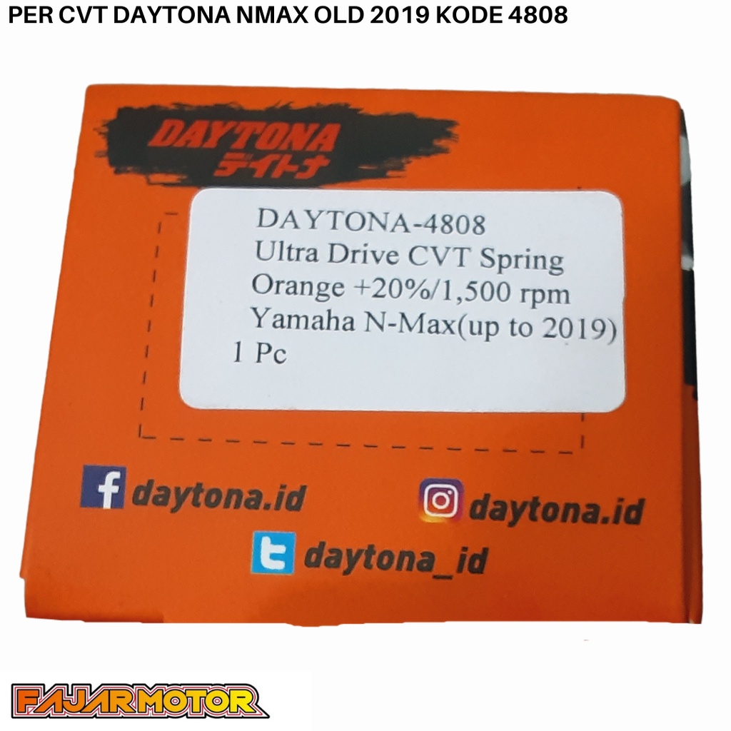 DAYTONA PER CVT DAYTONA RACING NMAX OLD 2019 KODE 4808